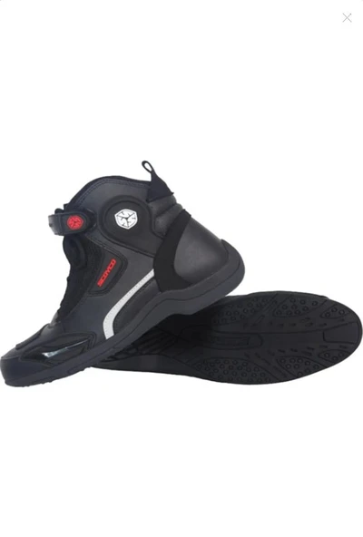 Scoyco Mt015 Korumalı Yazlık Siyah Kısa Motosiklet Botu ürün görseli