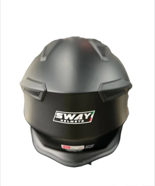 Sway Siyah Tokyo Modüler Mat Black Kask Sw-726 X - 4