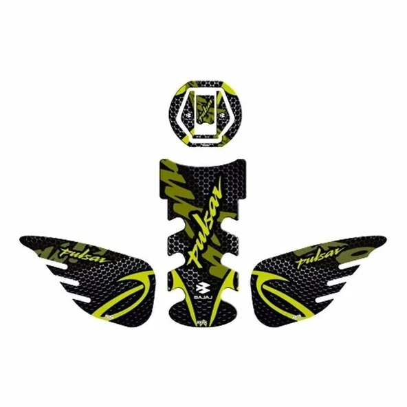 BAJAJ PULSAR 2014 - 2024 UYUMLU Tank Pad Set - 5