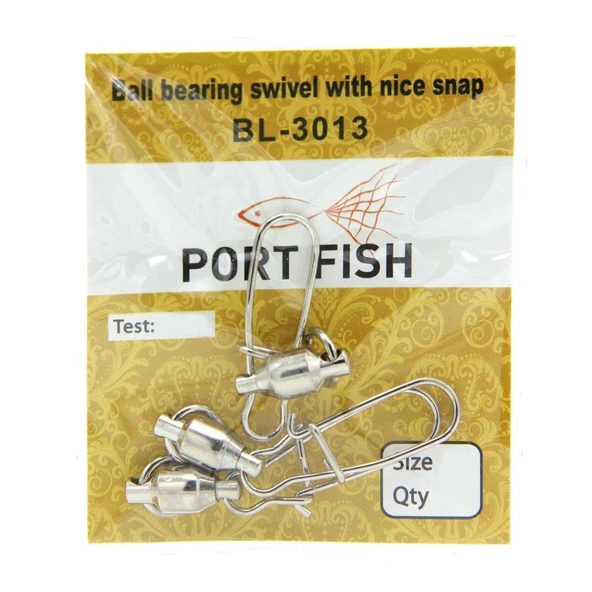 Port Fish Ball Bearing Swivel With Nice Snap Klipsli Fırdöndü - 2