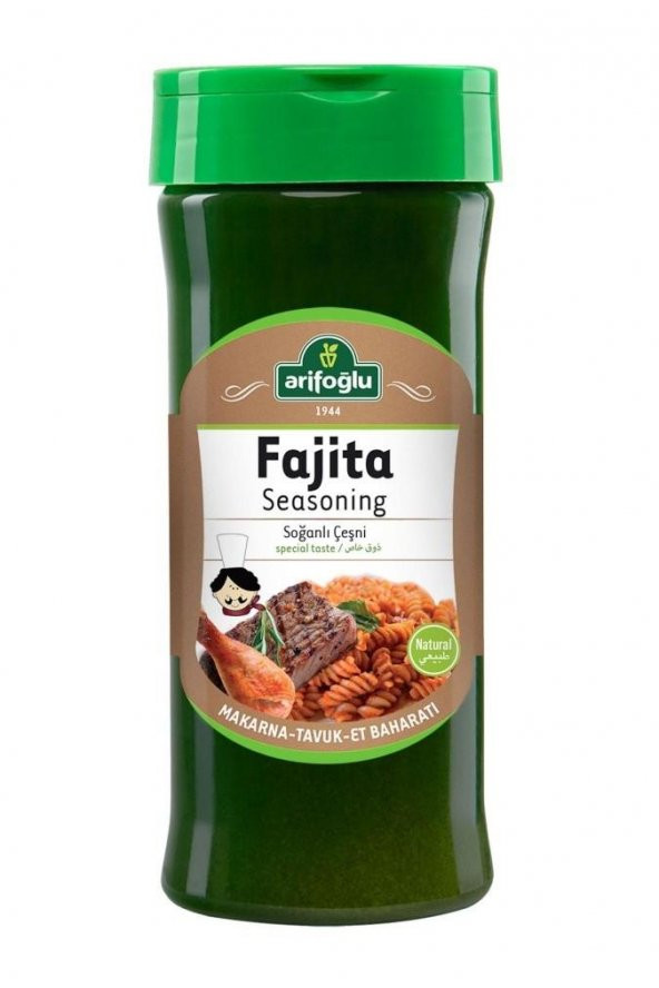 Arifoğlu Fajita Seasoning Soğanlı Çeşni Pet 230 gr