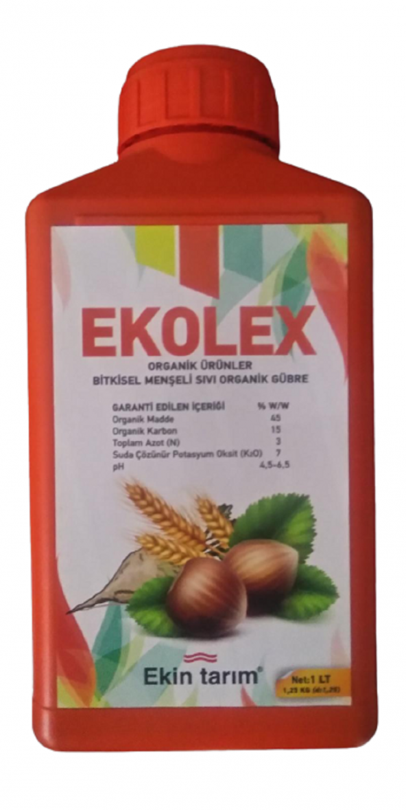 Ekolex Organik Sıvı Gübre 1 Litre, Karbon, Azot, Potasyum İçerikli