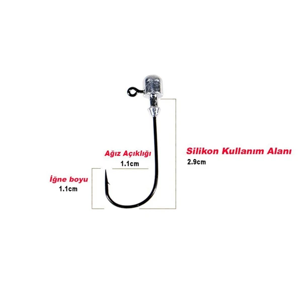 Fujin Punch Head Jig Head no.1/0 - 4