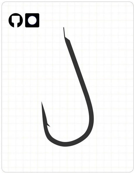 Fudo 3701 Marukaizu Short Black Nikel Olta İğnesi - Resim 2