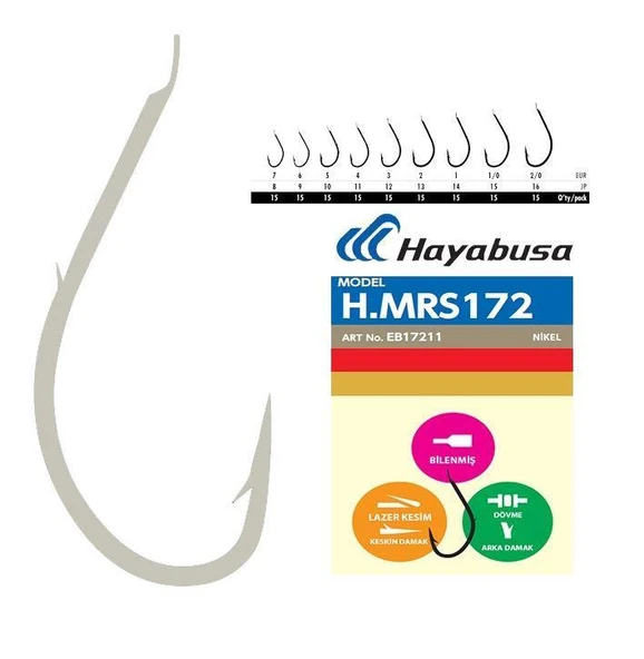Hayabusa HMRS172 Hooks Nickel Olta İğnesi - 2