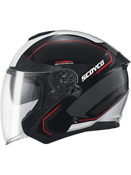 Scoyco 669 Shuttle Yarım Kask (Güneş Vizörlü)
