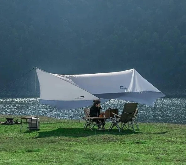 Naturehike Hexagon Sunrise Canopy 5.2x4.6 mt Tarp [Güneş ve Rüzgar Koruma Tentesi] - 9