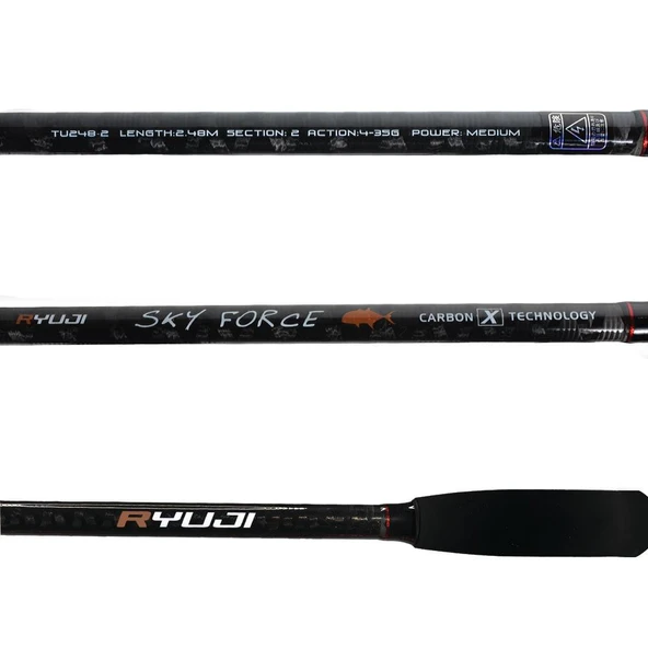 Ryuji Sky Force 248 Cm 4-35 gr 2 Parça Spin Olta Kamışı - 2