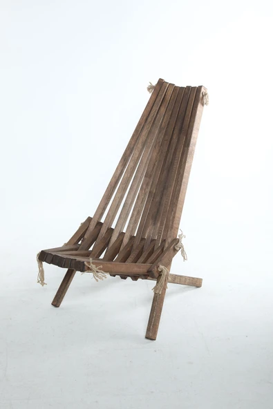 WoodenWorker Katlanır Ahşap Sandalye Relax Chair Terapi Sandalyesi
