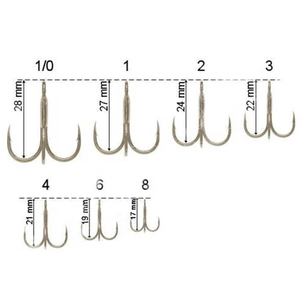 Decoy Y-S21 Standart Treble Üçlü 6P Olta İğnesi - 3