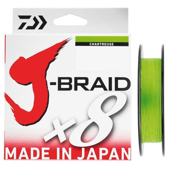 Daiwa J-Braid X8 Chartreuse İp Olta Misinası 150Mt - 2