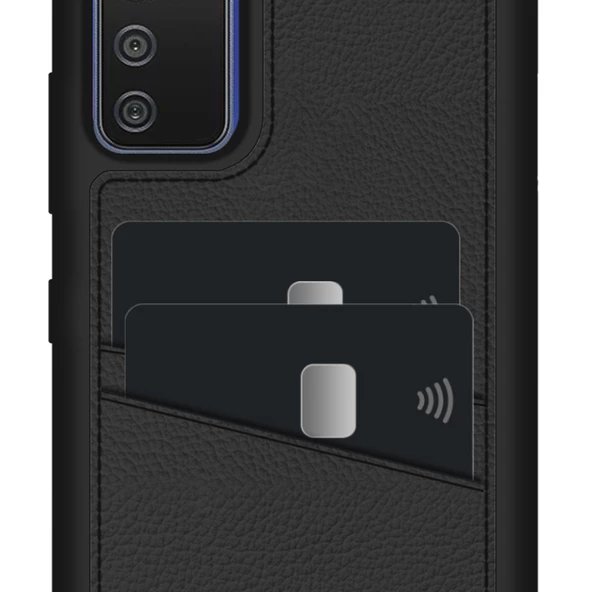 FitCase Samsung Galaxy A02s Kılıf Proda Deri Çift Kartlık Cepli Kapak - 6