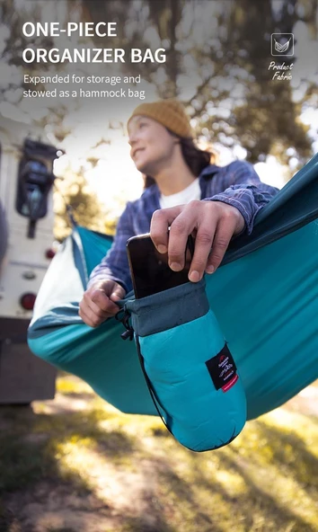 Naturehike Ultralight Swing Tek Kişilik Hamak |340T Pongee| - 12