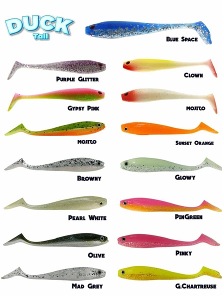 Fujin Duck Tail 9 cm Silikon Balık - 4