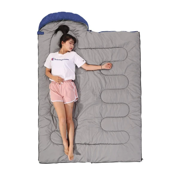 Evolite Camper Pro SQ Uyku Tulumu 0ºC  MAVİ Right - Resim 8