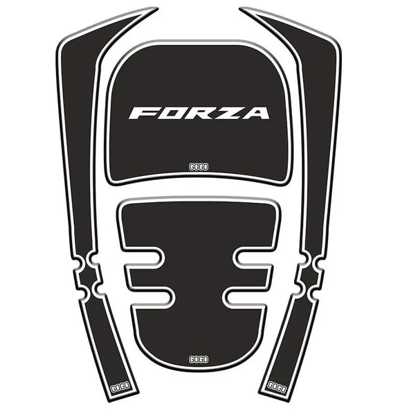 Honda Forza 2018-2020 Beyaz-Siyah Tank Pad