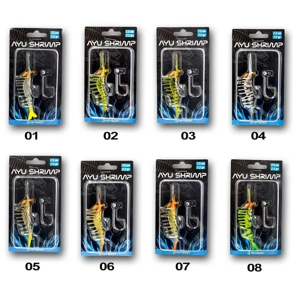 Remixon Ayu Shrimp Karides 7.5 cm 7.2 gr Silikon Yem - Resim 10