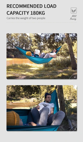 Naturehike Ultralight Swing Tek Kişilik Hamak |340T Pongee| - 6