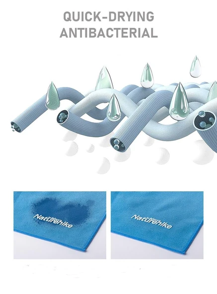 Naturehike MJ01 Ultralight Çabuk Kuruyan Mikrofiber Havlu | 40x80 cm | - 6