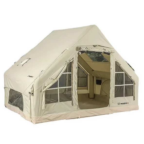 Madfox Bigless Glamping Cotton Inflatable Şişme Çadır [ Baca Çıkışlı ] - 2