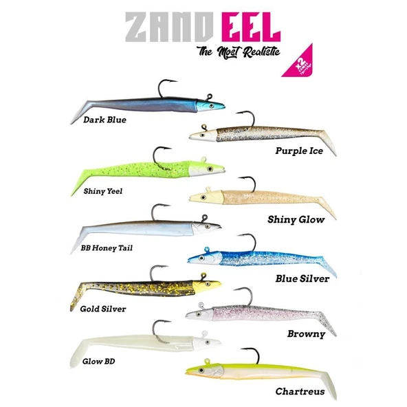 Fujin Zand Eel 11cm 7gr-14gr Double Body+Head Silikon Balık - Resim 7