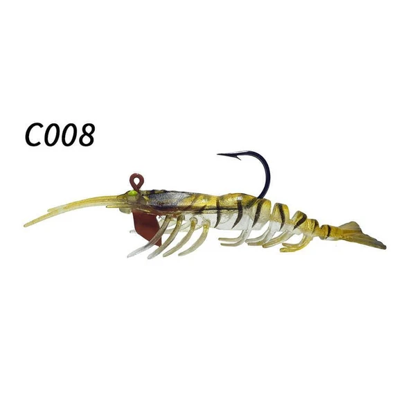 Osaka Caridina Shrimp 7.62 cm 6.5 gr Silikon Karides Yem - Resim 10