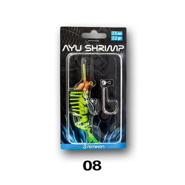 Remixon Ayu Shrimp Karides 7.5 cm 7.2 gr Silikon Yem - Resim 4