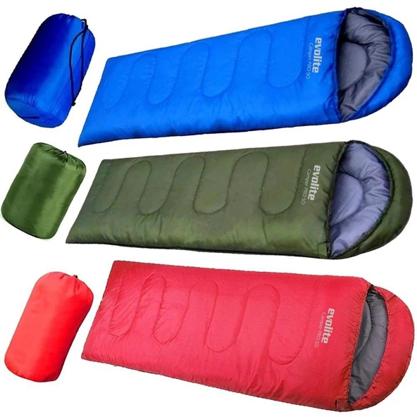 Evolite Camper Pro SQ Uyku Tulumu 0ºC  MAVİ Right - Resim 10