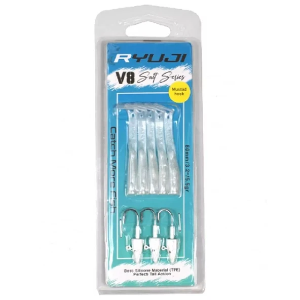 Ryuji V8 8cm 5.5gr Silikon Yem - Resim 7