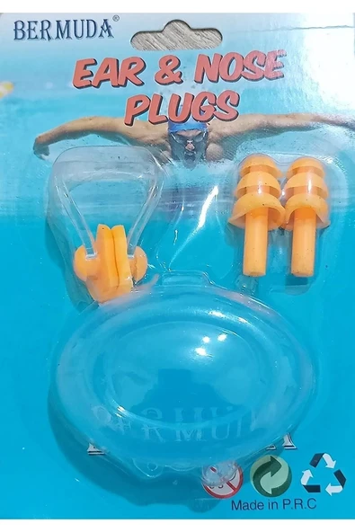 Bermuda Silikon Kulak Tıkacı ve Burunluk Set - 2