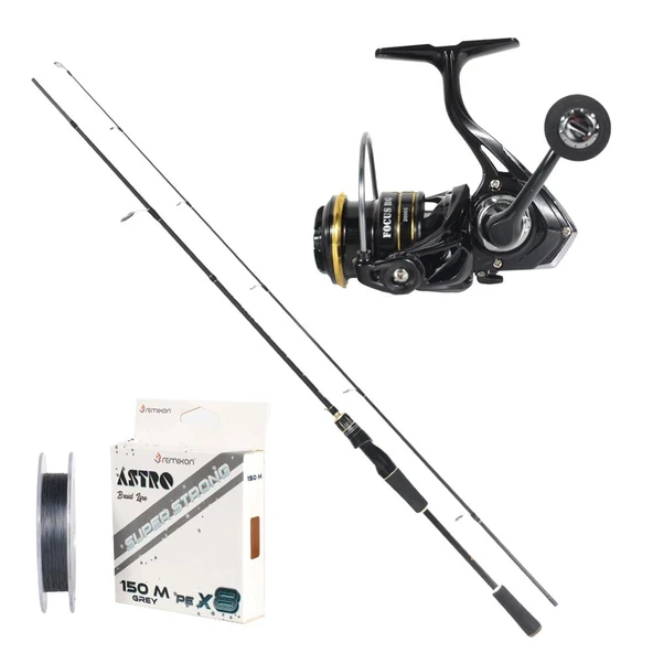 Remixon Focus BG 230cm 3-25gr 2P Kamış + BG2000S 5+1BB Makara Set