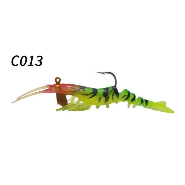 Osaka Caridina Shrimp 7.62 cm 6.5 gr Silikon Karides Yem - Resim 5