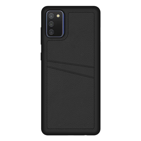 FitCase Samsung Galaxy A02s Kılıf Proda Deri Çift Kartlık Cepli Kapak - 5