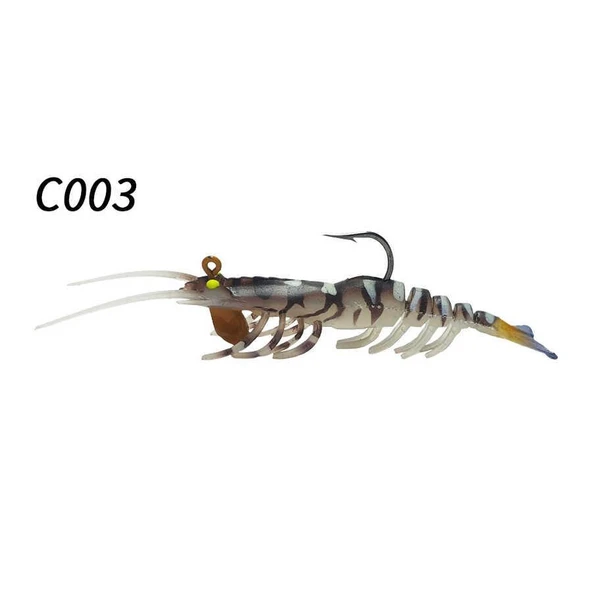 Osaka Caridina Shrimp 7.62 cm 6.5 gr Silikon Karides Yem - Resim 4