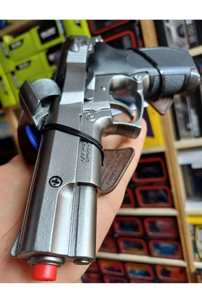 Oyuncak Kapsül Tabanca 22cm Ispanya Gonher  8 li Metal Oyuncak Silah Ürün Demir - 7