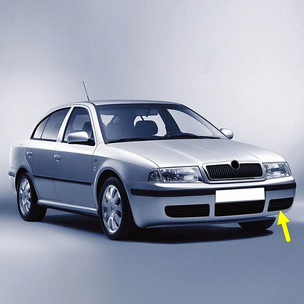 Skoda Octavia A4 2001-2009 Ön Tampon Sol Kapak Izgarası 1U0807367B ürün görseli