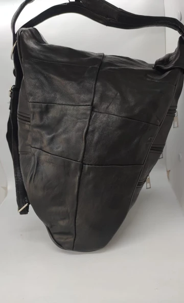 Hakiki Deri Akıllı Maymuncuk Sırt Çantası - Resim 5