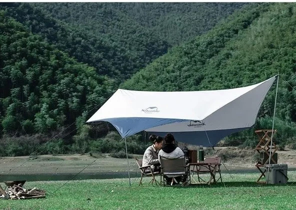 Naturehike Hexagon Sunrise Canopy 3.5x4 mt Tarp [Güneş ve Rüzgar Koruma Tentesi] - 11