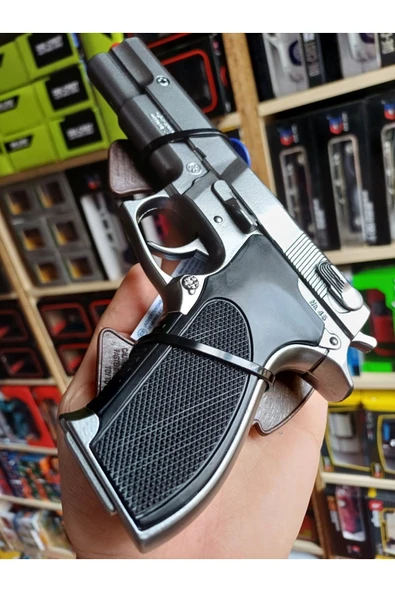 Oyuncak Kapsül Tabanca 22cm Ispanya Gonher  8 li Metal Oyuncak Silah Ürün Demir - 9