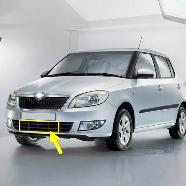 Skoda Fabia 2 2011-2014 Ön Tampon Izgara Orta Parçası 5J0853677A