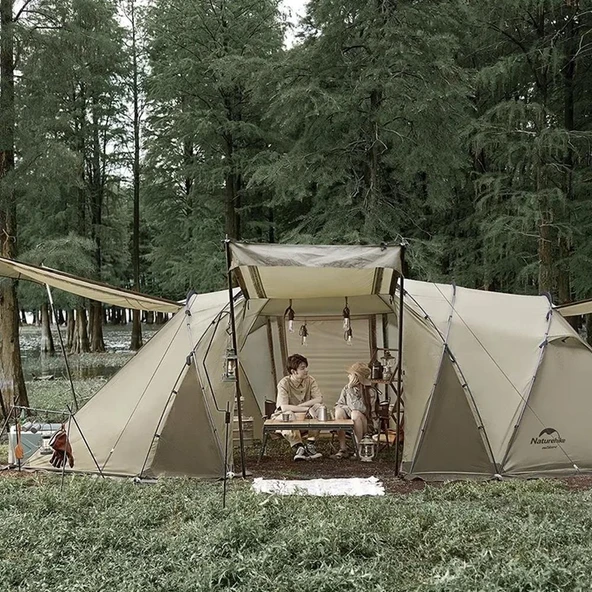 Naturehike Glamping UPF50+ Aries Beta 4-6 Kişilik Tünel Çadır - 8