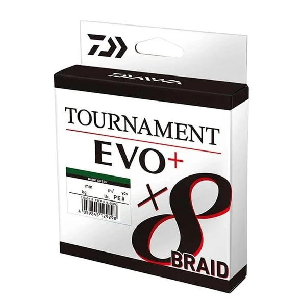 Daiwa Tournament EVO+ 8B Dark Green İp Misina 270 mt Dark Green 0,18 MM - 3