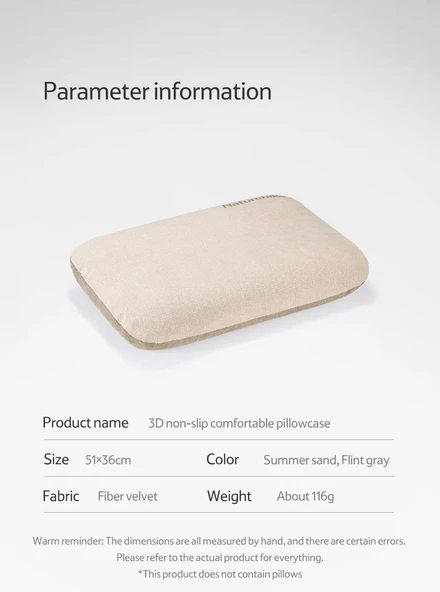 Naturehike 3D Anti-Slip Comfort Kaymaz Yastık Kılıfı - 3