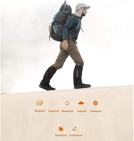 Naturehike Snow Fox Outdoor High-Tube Tozluk + Kum Ayakkabısı  Night Black 35-37 - 7