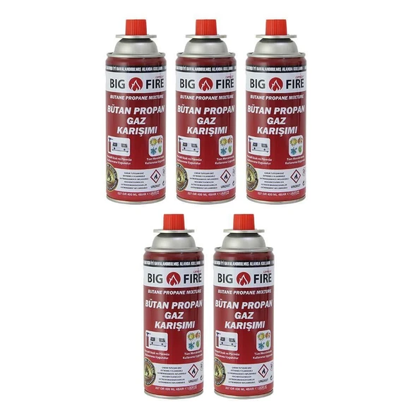 Big Fire Power 227gr Valfli Gaz Kartuşu  Onikili Set 12Lİ SET - Resim 9