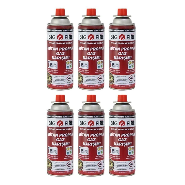 Big Fire Power 227gr Valfli Gaz Kartuşu  Onikili Set 12Lİ SET - Resim 10