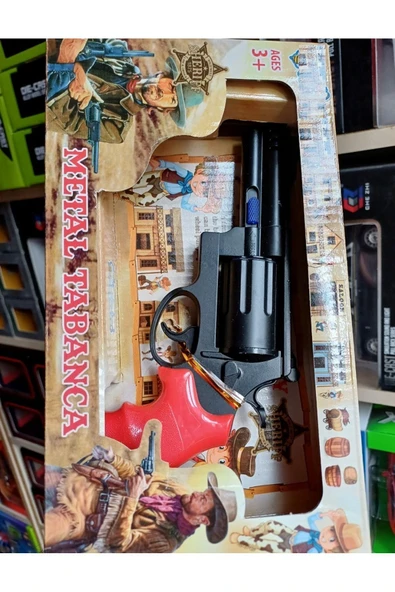 Kapsül Patlatan Tabanca GONHER 8 PATLAR Demir Kovboy Metal Silah 432 Adet Patlama Hediye - 3