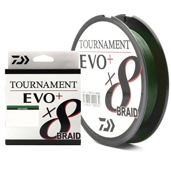 Daiwa Tournament EVO+ 8B Dark Green İp Misina 270 mt  Dark Green 0,16 mm