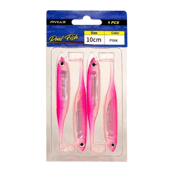 Ryuji Real Fish 10cm Silikon Yem [4 Adet] - Resim 5