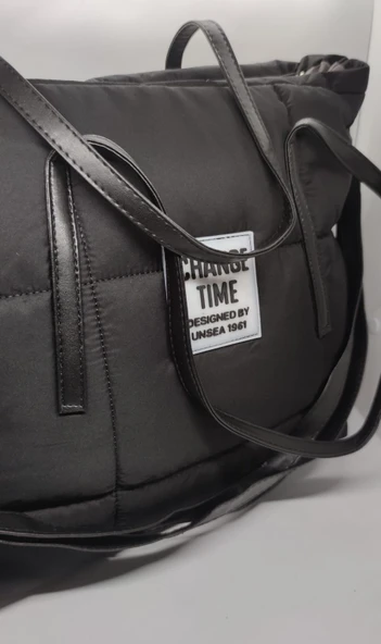 Change Time Şişme Bez Çanta - Resim 2